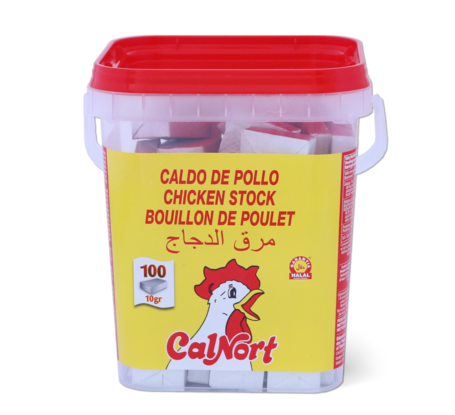Pastillas de Caldo de Pollo (Bote de 100x10g) CALNORT