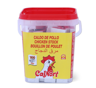 Pastillas de Caldo de Pollo (Bote de 100x10g) CALNORT