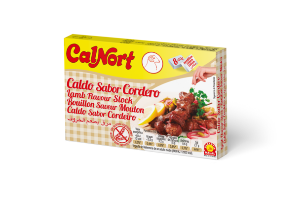 Pastillas de Caldo sabor Cordero (Estuche de 8x10g)