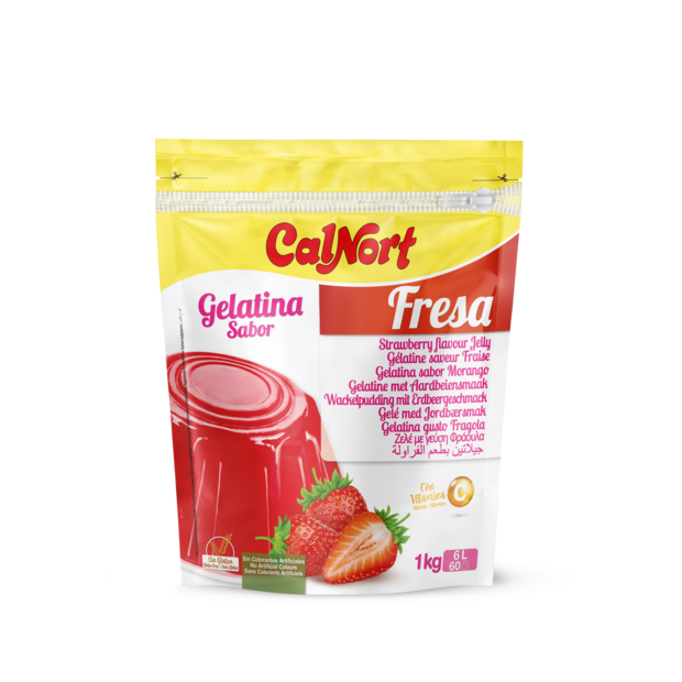 Gelatina sabor Fresa 1 kg CALNORT