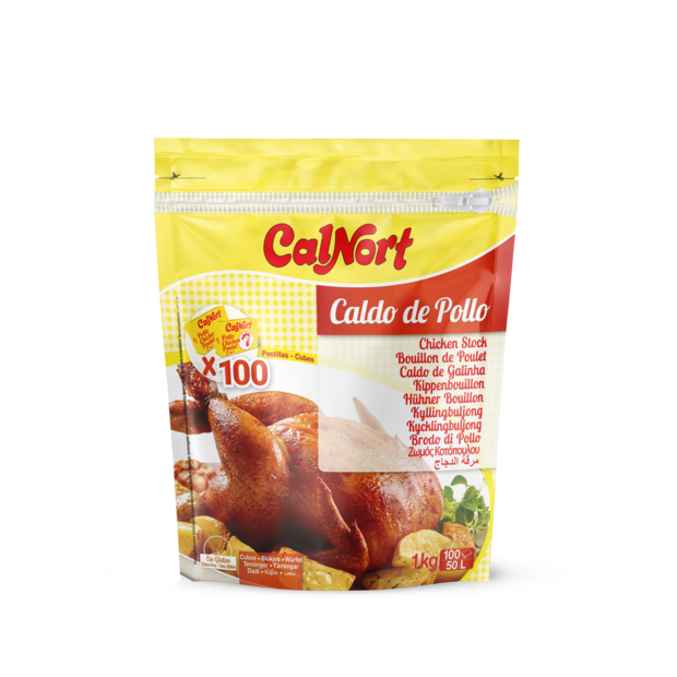 Doypack 100 Pastillas de Caldo de Pollo CALNORT
